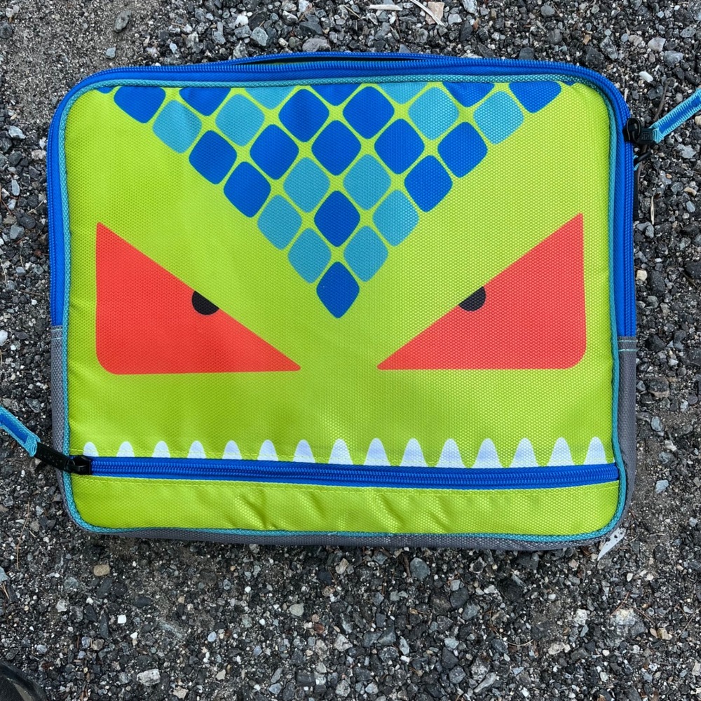 Case it Monster Laptop Tablet Sleeve Green Blue Red Eyes Zip Case Bag